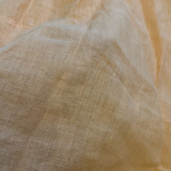 J. Crew Orange 100% linen Ruffle Neck Sleeveless Tank 51781 - Picture 11 of 11